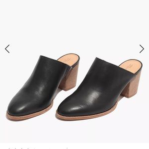 Madewell Harper mule size 8.5, black leather